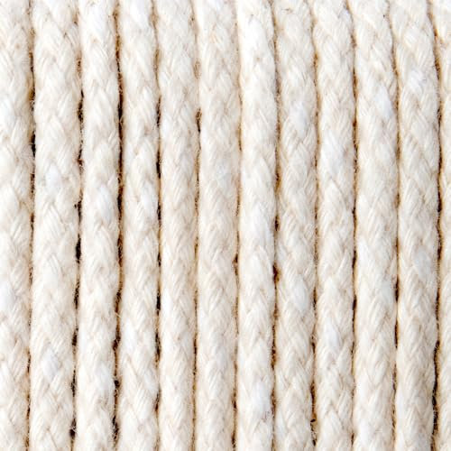 Rope & Cord Diamond Braid Baumwoll-Markisenkordel – 0,3 cm superweiches Baumwollseil – perfekt für Zelte, Markisen, Fahnenmasten und mehr!