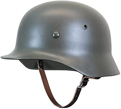 Agashi Deutscher M35-Stahlhelm Aus Dem 2. Weltkrieg, Schutzhelm Aus Dem 2. Weltkrieg, Helm Aus Dem 2. Weltkrieg, Mit Lederfutter, Armee-Militärkampfhelm