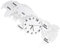 MAGICLULU Weltkarte Wanduhr Leise Nicht Ticken Licht Acryl 60cm Batterie