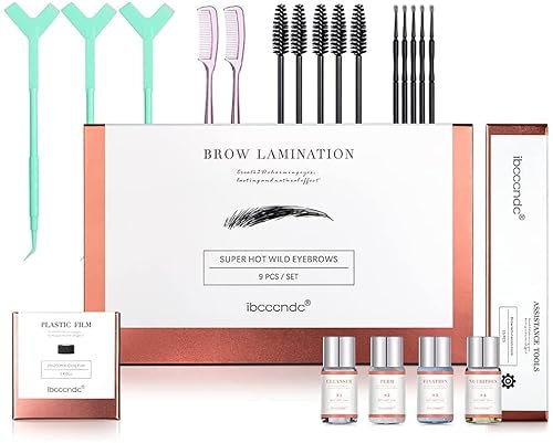 VIDIND Brow Lamination Kit, professionelles Brow Lift Kit, DIY Brow Lift Kit, 3D Brow Lift Kit zum Brauenformen, Locken und Anheben der Wimpern für dickere Brauen mit langanhaltenden Ergebnissen