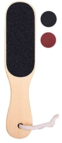 Lima de pie de piedra pómez, raspador de pies, lima de pedicura, lima profesional para pies de pedicura, lima de pies de madera premium