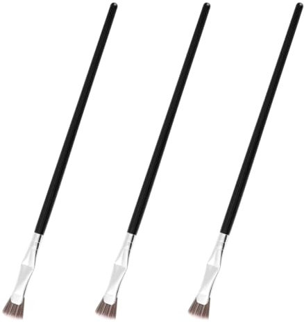 Thyonta 3 PCS Eyelash Brush Folded Fan Eyelash Brush Flat Head Soft Bristles Eyelash Cosmetic Brush Easy to Use Even Brushing