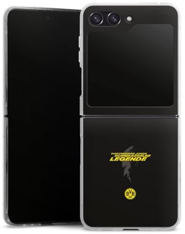 Hard Case kompatibel mit Samsung Galaxy Z Flip 5 Schutzhülle transparent Smartphone Handy Hülle Marco Reus Borussia Dortmund BVB