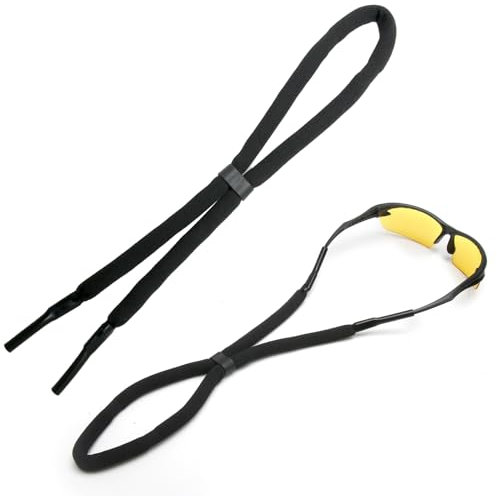 2 Stück Brillenband, Sportbrillenband Schwimmfähig Brillenbänder Brillen Band, Brillenschnur Brillenkordel, Umhängeband für Brillen, Schwimmendes Wassersport Brillensicherung für Segeln und Surfen