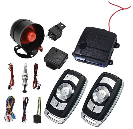 ULTECHNOVO 1 Set di sicurezza per auto Allarme auto Lampeggio luci auto allarme dell'auto sicurezza dell'auto automobilistico ambipur auto antifurto per auto antifurto auto