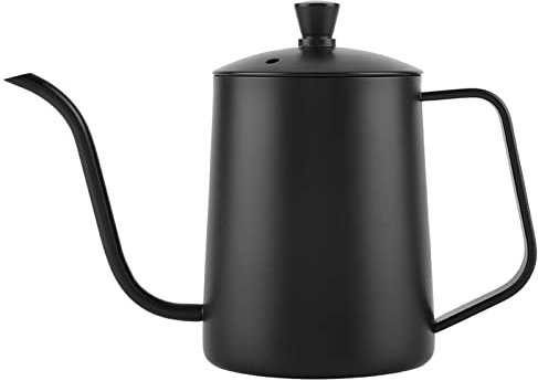 XIASABA Schwanenhals-Wasserkocher, Herd-Kaffeekessel, 21,0 x 15,0 x 11,0, 550 ml, Edelstahl, Schwanenhals-Kaffeekanne, Wasserkocher mit Deckel für Zuhause, Küche, Café, zum