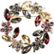 TPZORJX 1 pièce broche en cristal pour femme - broches en strass guirlande colorée, broche élégante pour femme, manteau, robe, vêtements, broche, badge pour mariée, mère, cadeaux