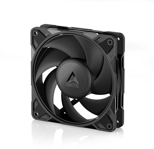 ARCTIC P12 Pro - Powerful Premium Fan, 120 mm PWM Fan, 600-3000 rpm, 0 rpm <5% PWM, Fluid Dynamic Bearing, 4-Pin - Black