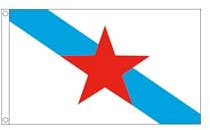 Stormflag BanderaGalicia 3x5ft/ 90x150cm Independentista Gallega bandera poliéster 90g, de metal costura doble con ojal