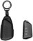 COZERI golf 8 schlüsselhülle,Autoschlüssel Hülle Leder Schutz für VW Golf 8, Skoda Octavia A8, Seat Leon MK4, Schlüsselanhänger für 3 Tasten, mit Ring, Schwarz, Schlüsselhülle für VW Golf 8 Zubehör