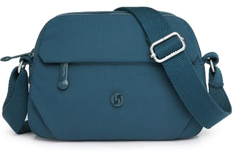 YUESITE Klein Handy Umhängetasche Wasserdicht Nylon Crossbody Bag Leichte Mini Tasche Kleine Schultertasche Damen Handytasche zum Umhängen Blau