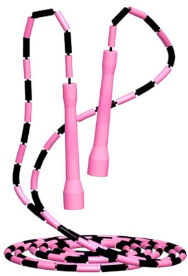 Culinavog Corde à Sauter Perlée, Réglable 3M, Poignées Incassables, Anti-Emmêlement, Corde à Sauter Professionnelle pour Adultes, Entraînement Fitness Amélioré, Différents Styles Disponibles (B)