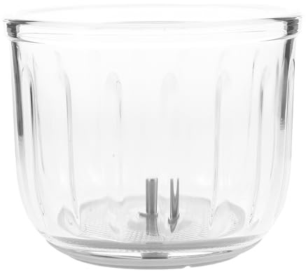 Gogogmee Bol de Rechange Verre pour Food Blender Compatible Accessoire de Remplacement avec Tampon Caoutchouc et Bol Transparent Résistant Lave-vaisselle pour Préparation et Stockage des