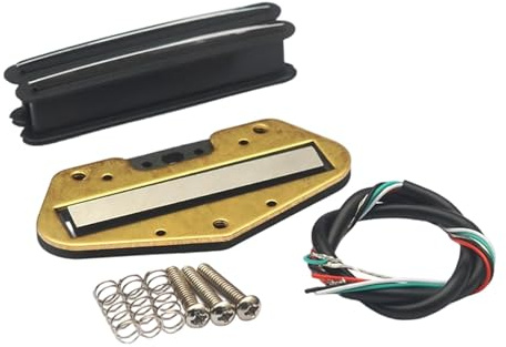 Hellery 2 Stück Gitarren Tonabnehmer Doppelspulen Humbucker Coil Set Mini Humbucker für E Gitarre mit Geräuschreduktion Und Sensitivem Klangbild für DIY Ersat, Schwarz