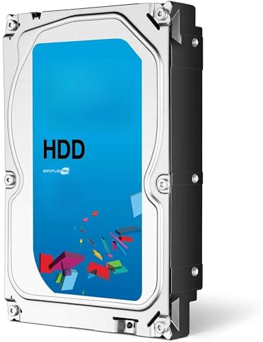 SIMPLETEK - Interne Festplatte HDD 3,5 SATA mit 2TB 6Gbps 64MB Cache | optimiert für DVR NVR & NAS | 24/7-Betrieb (Generalüberholt)