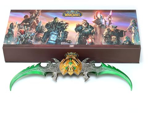 FYIYIEW Elden Ring, Schreibtischdekoration, 22 cm, mit Präsentationsständer, Ganzmetallspiel for Sammeln(Green)