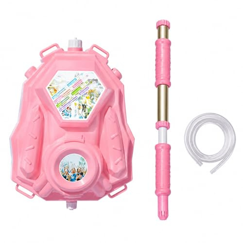 FQRDKT Wasserpistole Spritzgewehr Rucksack Pumpfunktion Leichtes Tragen mit 8l Tank Jahren für Wasserabenteuer für Outdoor Spiele Familienpartys Ausflüge, Flower