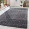 HomebyHome Shaggy Teppich Läufer Flur 60 x 110 cm - Shaggy Teppich Hochflor Grau Extra Weich und Flauschig - Bettvorleger Teppiche für Schlafzimmer - Waschbarer Küchenläufer - Carpet, Halı, Kilim