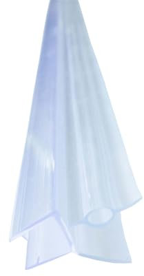 Bagnoxx Guarnizione doccia Guarnizione a labbro abrasivo con tubo flessibile trasparente 100cm, für 8mm Glasstärke