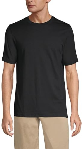 Lands' End - Men’s Super-T T-Shirt - Traditional Fit - 100% Cotton Jersey, Strong Construction, Traditional Fit and Easy Care - Men's Clothing