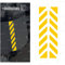 N.2 RIFRANGENTI ADESIVI compatibile con/sostitutivo per BMW MOTORRAD Motorcycle Aluminium Panniers per VALIGIE LATERALI MOTORRAD (Yellow 020)