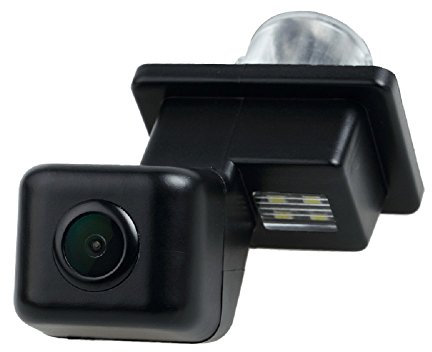 Auto Rückfahrkamera verbesserte Einparkhilfe mit 8IR Nachtsicht 170° Weitwinkel Wasserdicht Hoche Defination (schwarz) für C Class E Class E Class W204/W 216/C204/W212/C207/ S12/W221/R231