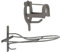 Cajou Set aus Sattelhalter und Trensenhalter sehr stabil und robust (dunkelgrau)