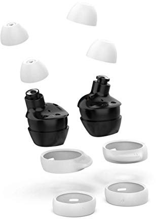 kwmobile 4X Ersatzpolster kompatibel mit Samsung Galaxy Buds/Buds Plus - Silikon Ersatz Ohrpolster In-Ear Kopfhörer - Headphones Polster