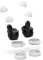 kwmobile 4X Ersatzpolster kompatibel mit Samsung Galaxy Buds/Buds Plus - Silikon Ersatz Ohrpolster In-Ear Kopfhörer - Headphones Polster