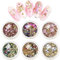 EBANKU 6 Boxes Mixed Nail Art Rhinestones Diamonds Crystals Beads Gems for 3D Nails Art Decoration Nail Art Supplies