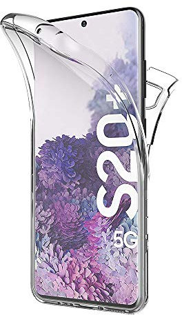 AICEK Hülle Compatible Samsung Galaxy S20 Plus/Galaxy S20+ 360°Full Body Transparent Silikon Schutzhülle für Samsung S20 Plus Case Durchsichtige TPU Bumper Galaxy S20+ Handyhülle (6,7 Zoll)