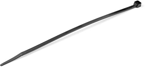 StarTech.com Fascette per cavi da 20,3 cm - Fascette per cavi in nylon/plastica nera - Avvolgi cavi elettrici/rete - 94V-2 Fire & UL Rated TAA (CBMZT8B)