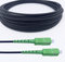 Elfcam® - Câble à Fibre Optique en Acier Blindé, Convient aux Installations Extérieur et Intérieur, Compatible avec Orange SFR Bouygues, SC/APC à SC/APC Monomode Noir, 150M