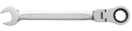 Högert Technik Ring-Maulschlüssel 20 mm mit Gelenk & Ratsche – 72 Zähne – CrV-Stahl – 12-kant – abgewinkelt & matt – Schraubenschlüssel für Sechskant, Torx, Vielzahn