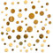 Gukasxi 72 Stück Runde Kreis Spiegel Wandaufkleber Acrylspiegel Selbstklebende Dekorative Wandspiegel für Wohnzimmer Esszimmer Schlafzimmer Flur Haus Dekor (Gold)