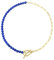 COAI Damen Choker Perlenkette mit Lapislazuli Perlen Heilstein Halskette für Frauen