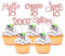 Gyufise 30 Pack Rose Gold Glitter 18th Birthday Cupcake Toppers Hello Sweet 18 Sixteen Since 2007 Cupcake Picks for Cheers to 18th Birthday Party Cake Decorations Supplies