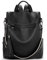 BOSTANTEN Damen Rucksack Leder Anti Diebstahl Reiserucksack 2 in 1 Schultertasche Groß Schwarz