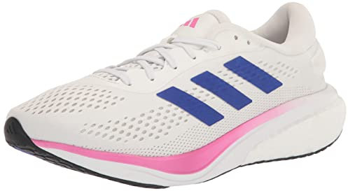 adidas Scarpe Uomo Supernova 2, Bianco Lucido Blu Lucido Fucsia, 46 2/3 EU