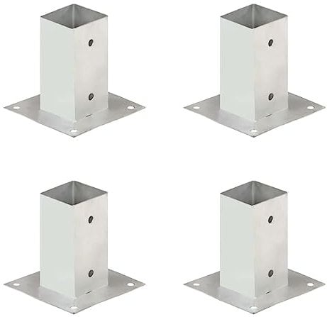 Pfostenanker 4 Stk. Verzinktes Metall 71 mm