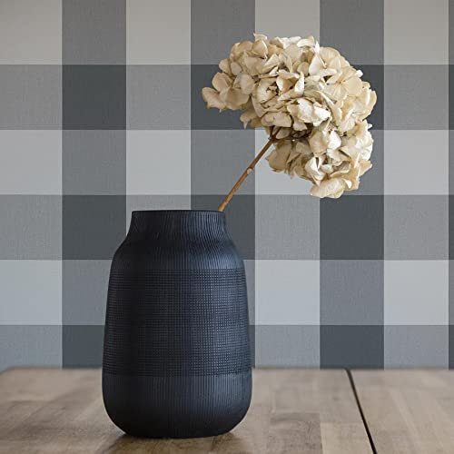 TADESSI Meo M1 - Papier peint intissé Blanc/noir/gris - Motif carreaux - Graphique - 10,05 m x 0,53 m - 5,33 m² - Adapté pour plusieurs types de pièces