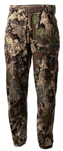 Pnuma Outdoors Selkirk Pant Caza Camo, Waterproof, Fleece Lined, Odor Control, Quiet Fabric, Athletic Cut (SK-PT-CZ)