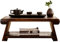 Meditationstisch Altar Bodentisch Im Japanischen Stil Faltbarer Niedriger Tisch Für Boden Sitzen Antiker Teetisch Einfacher Niedriger Tisch Wohnzimmer Couchtisch (Color : Brown, S : 50x30x20cm)