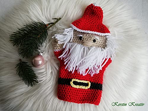 Häkelanleitung Handpuppe Weihnachtsmann: Ideal für Anfänger