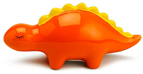 Mousehouse Gifts Entzückende Dinosaurier-Spardose / Sparschwein für Mädchen / Jungen / Kinder (Orange Stegosaurus)