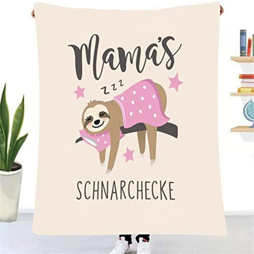 ZUCZUG Kuscheldecke Flauschig Mama Geschenk, Faultier Geschenk Decke An Meine Mama, Super Weich Flanelldecke Wohndecke für Geburtstagsgeschenk Muttertagsgeschenk Weihnachten Geburtstag Geschenke