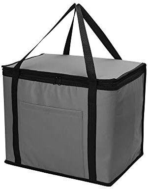 1ABOVE 30L Soft Cooler Bag Box - Insulated Portable Lightweight Keeps Food Drinks Cool - Cooling Delivery Bag for Beach Camping BBQ Shopping Fishing Picnic Lunch Outdoor Travel (GREY)