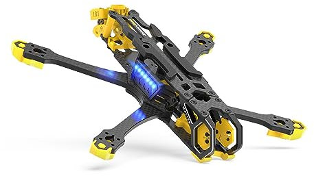 Master 5 V2 Drone Frame - 226mm Radstand, leichtes Design, Anti-Vibrations-Stack-Struktur, CNC-Aluminium-Legierung Kopf, kompatibel mit DJI O3 Air Unit, ideal für Freestyle Flying