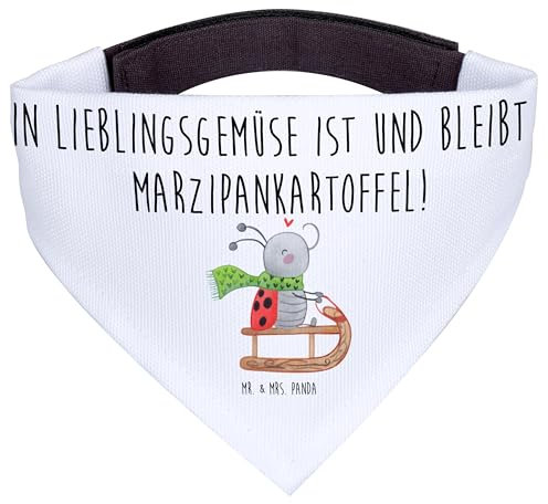Mr. & Mrs. Panda Hundehalstuch L Smörle Rodeln - Geschenk, Weihnachten, Winter, Schal Für Hunde, Schlittenfahren, Marzipan, Bandana, Hundetuch, Halstuch, Hund