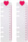 Generic 2 Pcs 6 Löcher Index Seiten Binder A6 Index Teiler Lineal Für Lose-Blatt Notebook Innere Bindemittel Lineal Lesezeichen für Notebook Planer